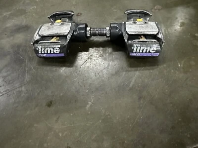 Vintage Time Racing Multireflex Pedals Cleats Road Clipless  9/16 grey Bike A2 - Image 1 of 3