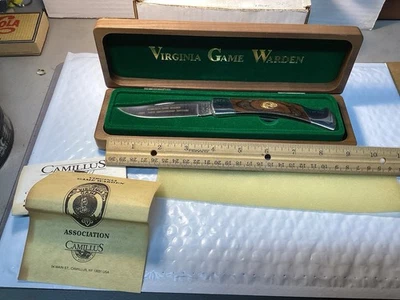 Camillus USA 886 Large Virginia Game Warden 1991 Anniversary Knife. Boxed. NOS - Image 1 of 4