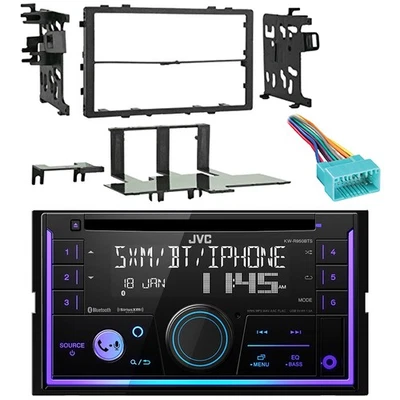 Receptor reproductor de CD JVC KW-R950BTS Bluetooth, kit de tablero de instalación, arnés (98-2002) Foto 1 de 4