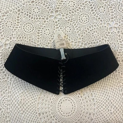 Cinturón corsé Morgan de toi gamuza genuina con cordones Foto 1 de 4