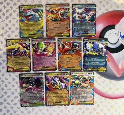 Pokémon Mega Entwicklung Masterset Alle 10 EX Karten Mega-Bisaflor ex Deutsch NM - Bild 1 von 4