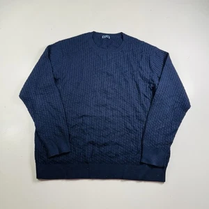 Tom James Pullover dunkelblau strukturiert Herren Gr. XL  - Bild 1 von 8