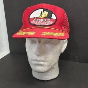 Vintage Red Adair Co Wild Well Control Patch Rührei Trucker Mütze Snapback Cap - Bild 1 von 9