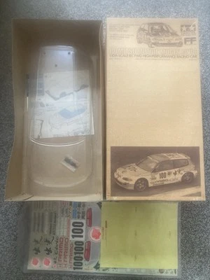 NEW TAMIYA RC 1/10 VINTAGE 58121 FF01 IDEMITSU MOTION MUGEN CIVIC PARTS SET RARE - Image 1 of 2