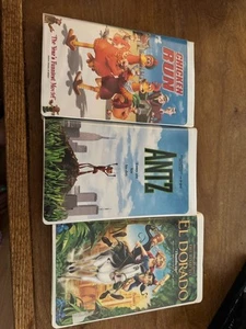 Dreamworks VHS Lot( Chicken Run,Antz,El Dorado) - Picture 1 of 2