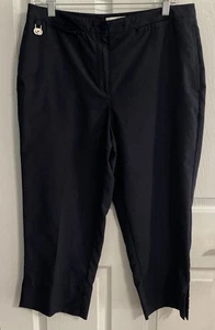 Liz Golf Liz Claiborne Audra leichte marineblaue Golfhose Caprihose Größe 12 - Bild 1 von 5