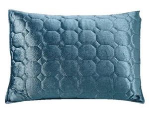 Better Homes & Gardens Teal Velvet Top Quilted Set of 2 King Pillow Case 22"X38" - Picture 1 of 10