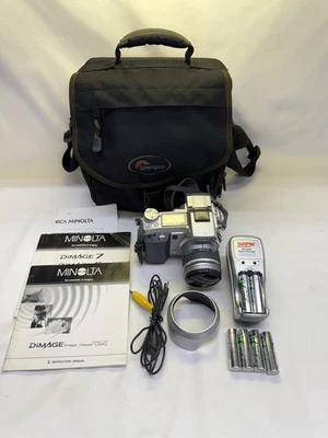 Minolta Dimage 7 5.2MP Digital Camera w/7x Zoom Bag & Accessories Battery Tested - Image 1 of 4
