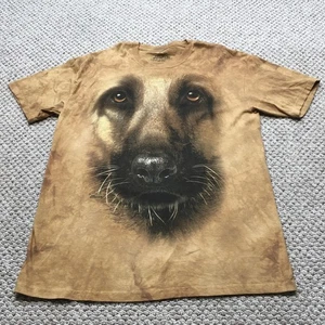 The Mountain German Shepherd Dog Shirt Mens XL Brown Animal Graphic Tee 2011 Art - Picture 1 of 10