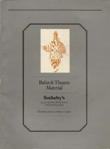 SOTHEBY’S DANCE THEATRE COSTUME STAGE Bakst Benois Erte Gontcharova Karsavina 83 - Picture 1 of 1