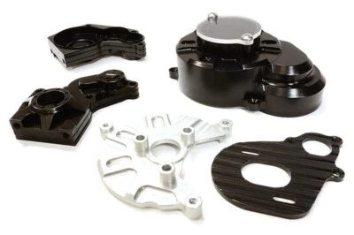 Integy C26724BLACK Alloy Gear Cover, Motor Mount & Main Gearbox Case SCX10 - Image 1 of 4