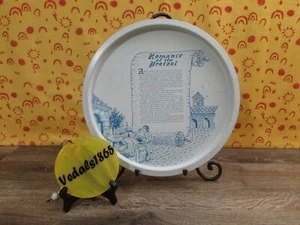 QUINLAN'S Butter Pretzel Tray "Romance of the Pretzel" 11" Round Serving Tray - Picture 1 of 6