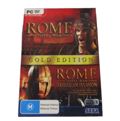 Rome Total War/Barbarian Invasion Gold Edition PC CD ROM Game M 2005 THQ Tested - Image 1 of 4