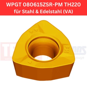 6 x WPGT 080615ZSR-PM TH220 Fräs-Wendeplatten für Edelstahl - Picture 1 of 1