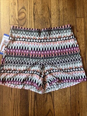 Wildfox 短裤大码女式短裤部落印花橙色,全新带标签 — 第 1/4 张图片