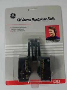 GE FM Stereo Headphone Radio Model 7-1285A Vintage 1970's Original Box NIOB - Picture 1 of 8