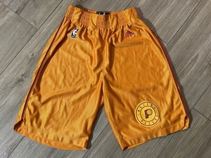 RARE 2015 Adidas INDIANA PACERS “HICKORY” RETRO VINTAGE Game Shorts Size SMALL - Picture 1 of 7