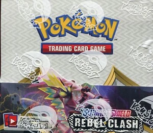 Pokemon Sword & Shield Rebel Clash Factory Sealed Booster Box 36 Packs - Picture 1 of 2