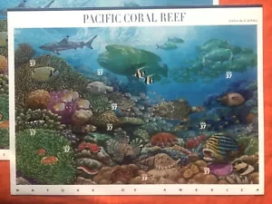 US stamps #3831 Pacific Ocean Coral Reef - Sheet of 10 MNH 37 cent 2004 - Picture 1 of 2