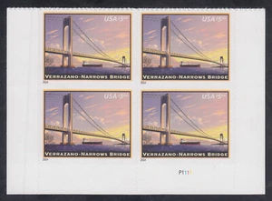 US Stamp #4872 2014 $5.60 Verrazano-Narrows Priority Mail VF NH Plate Block of 4 - Picture 1 of 1