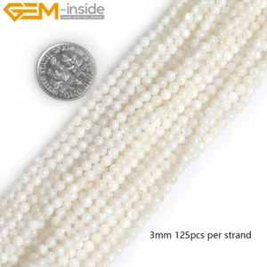 2mm 3mm 4mm Natural Gemstones Round Tiny Small Spacer Beads Jewelry Making 15" - Picture 1 of 237
