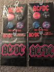ACDC  Badge Buttons And Patches  2 Packs Of  Each New In Package