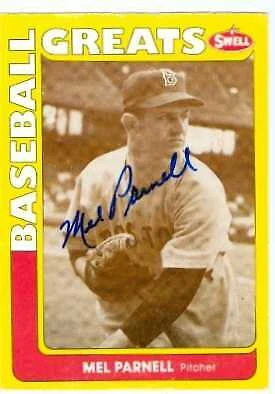 Mel Parnell autographed Baseball Card (Red Sox) 1990 Swell #118 Baseball Legends - Image 1 of 1