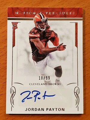 2016 National Treasures #157 Jordan Payton UCLA Browns Rookie Auto #'d 18/99 - Image 1 of 2