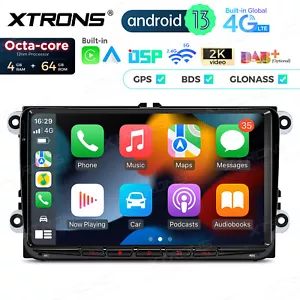 8-Core 9" Android 13 4+64GB CarPlay for VW Golf MK5 MK6 Jetta Stereo Radio GPS - Picture 1 of 18