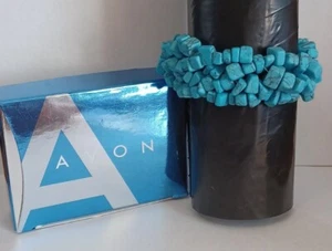 2005 Avon Faux Türkis Stretch Armband NEU IN BOX 6 Zoll - Bild 1 von 4