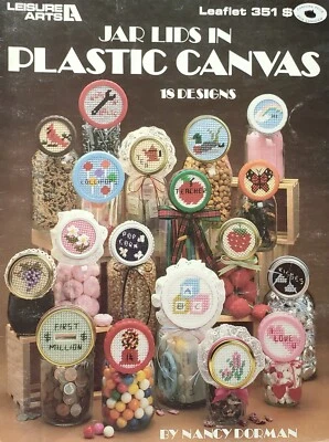 Jar Lids Sampler Quick Plastic Canvas Patterns By Leisure Arts - Image 1 of 3