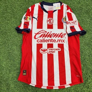 Puma Chivas Guadalajara Authentic Pro Home 24-25 Men's Soccer Jersey Red-White - Picture 1 of 11