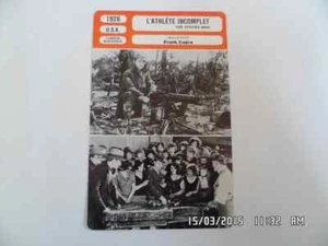 CARTE FICHE CINEMA 1926 L'ATHLETE INCOMPLET Harry Langdon Gertrude Astor Bonner - Imagen 1 de 1