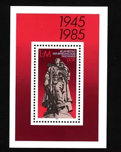 OPC 1985 Germany DDR Soviet Heroes Monument S/S Mi#2945 Block 82 Sc#2475 MNH 448 - Picture 1 of 1