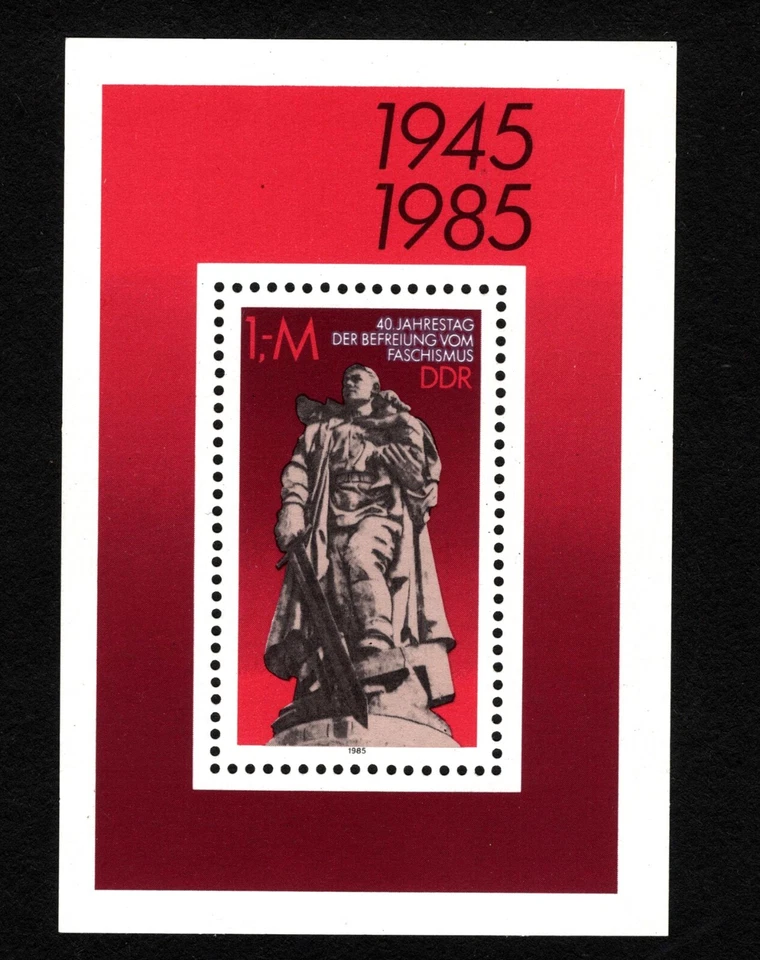 OPC 1985 Germany DDR Soviet Heroes Monument S/S Mi#2945 Block 82 Sc#2475 MNH 448 - Image 1 of 1