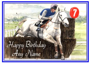 PERSONALISED DESERT ORCHID HORSE RACING BIRTHDAY/OTHER CARD FREE POST 1ST CLASS - Picture 1 of 1