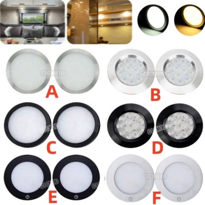 12V Interior LED Spot Lights Ceiling Camper Van Caravan Motorhome Boat Downlight - Image 1 of 4
