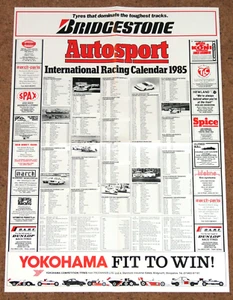 Autosport 1985 calendario internacional de carreras - F1 F3 WEC turismos FF2000 Indy - Imagen 1 de 1