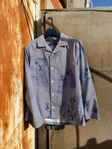 Louis Vuitton Blue Monogram, Oversized, Long Sleeve Shirt - Picture 1 of 17