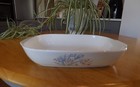 Vintage Pyrex Rectangular Space Saver Casserole Dish _ BLUE IRIS design