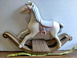 Vintage Burwood Products Rocking Horse Wall Hanging Plaque Decor Nursery  - Picture 1 of 6