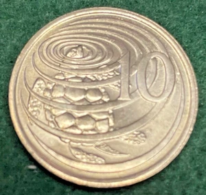 25 monete UNC Cayman 10¢ 1987 KM#89 con tartaruga marina per rivenditori, tagliamonete ecc. - Foto 1 di 2