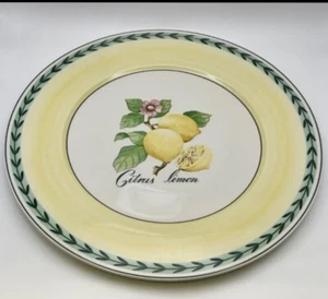 Villeroy & Boch French Garden Fleurence 12" Charger/Buffet Plate Citrus Limon - Picture 1 of 4