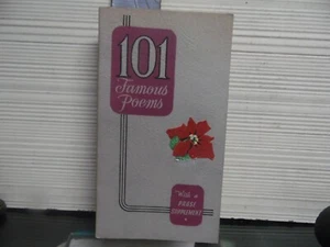 101 FAMOUS POEMS - 1929 - GETTYSBURG ADRESS - TEN COMMANDMENTS - PAPERBACK - Foto 1 di 6