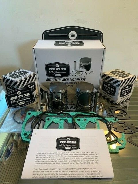 03-09 Ski Doo 600 HO Kit de pistón de doble anillo REV MXZ Kit de reconstrucción de extremo superior con juntas Foto 1 de 1