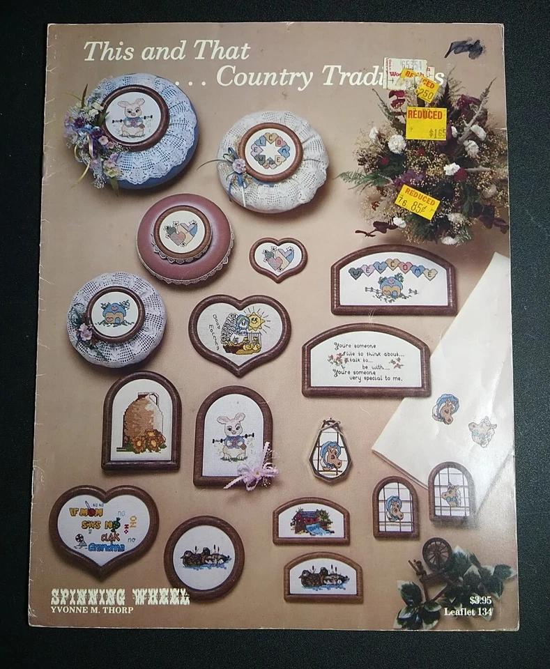 Spinning Wheel Leaflet 134 This and That Country Tradition Cross Stitch Pattern - Image 1 of 1