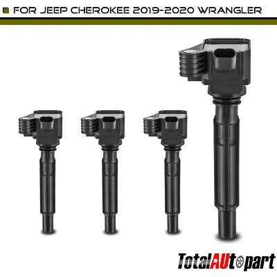 4x Bobina de encendido para Alfa Romeo Dodge Jeep Cherokee Wrangler Compass 1,3 L 2,0 L Foto 1 de 4