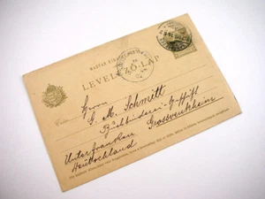 Postkarte Ungarn - Magyar Kiralyi Posta - Levelezö-Lap - Karansebes 1902 - Bild 1 von 2