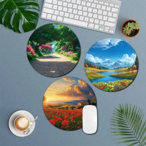NEW Print Fabric Mouse Mat Pad High Quality 5mm Thick Non Slip Foam 22cm x 22cm - Afbeelding 1 van 17
