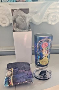 Forever Rose Tumbler, NIB, "Love you more..", Love, Purple, Beauty and Beast, - Picture 1 of 9